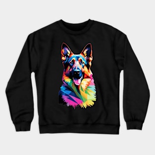 German Shepherd Dog Pop Art Crewneck Sweatshirt